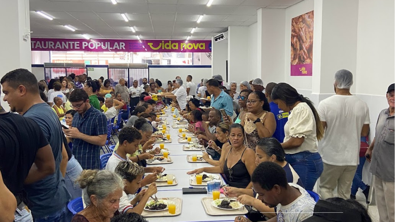 Inaugurado o Restaurante Popular Vida Nova em Águas Claras, Salvador