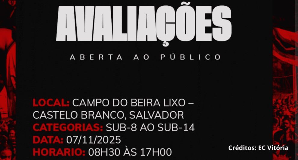 Vitória está buscando novos talentos e fará avaliações em Castelo Branco